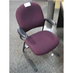 Burgundy Client Chair
