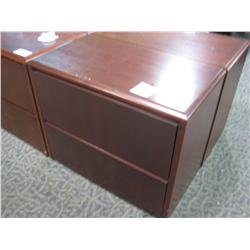 Mahogany 2 Drawer Lateral File Cabinet