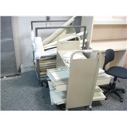 Lot Of Adjustable Library Shelving