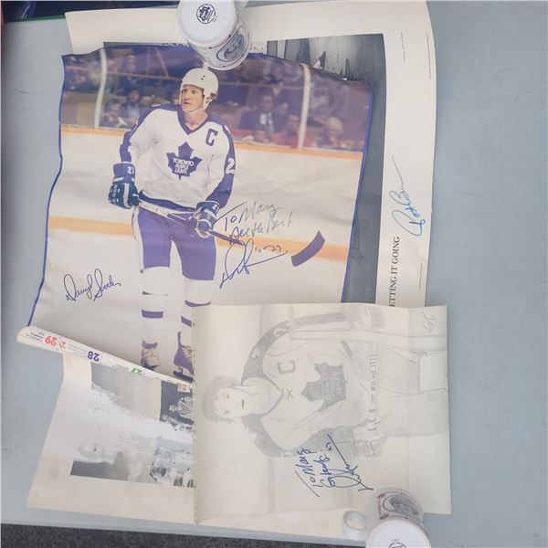 Lot of Old Hockey Photos - Darryl Sittler Signed x 2
