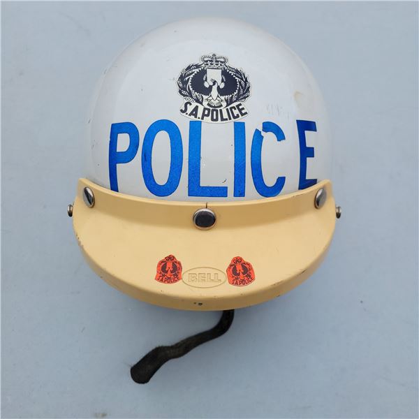 Vtg South Australia Magnum III Police Helmet - Note Damage