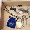 Image 2 : Wooden Jewellery Box w/ Contents