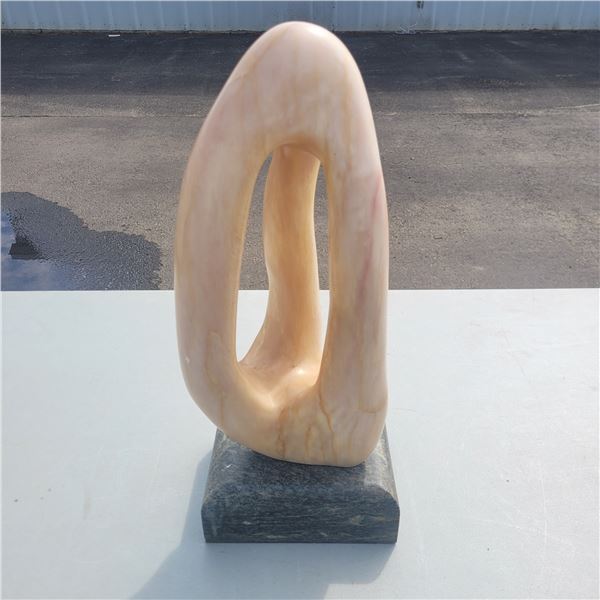 Large Soapstone Sculpture - by M Campbell