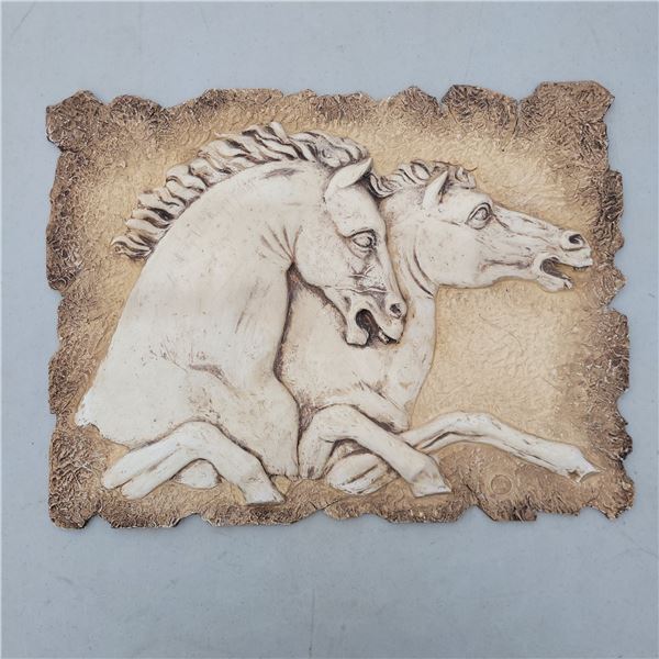 Medium Sized Horse Picture - Heavy, not sure of material used