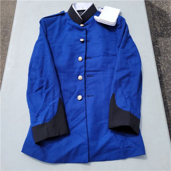 Blue High Collar Honour Police Tunic with Edmonton Police Force Buttons