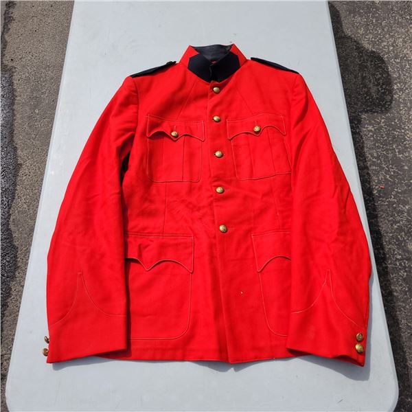 Vintage 1963 RCMP Red Serge Jacket with Buttons