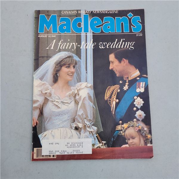 Maclean's Aug 10 1981 A fairy-tale wedding