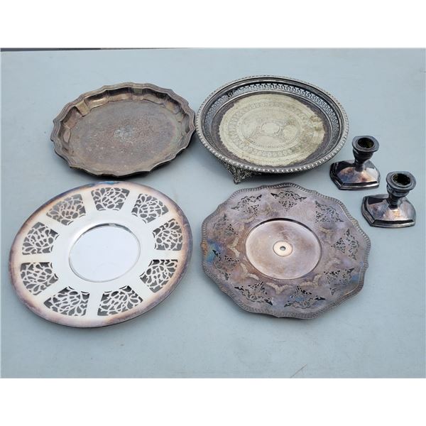 Lot of Vintage Silverplate Items