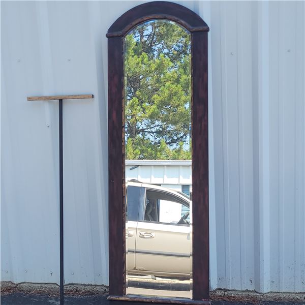 Tall Dressing Mirror with Beveled Glass