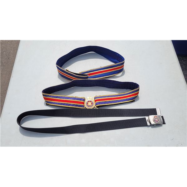 Lot of 3 Emdonton Police Belts
