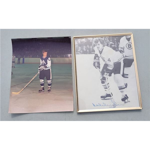 Lot of 2 Bobby Orr Photographs - 1 is Signed by Bobby Orr (authentic)