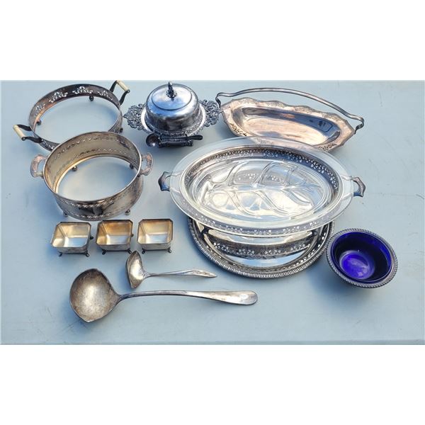 Lot of Silverplate Servingwares