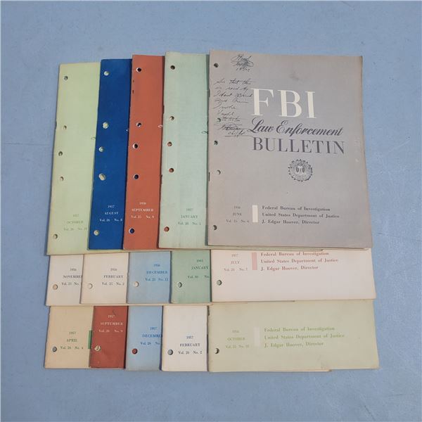 Lot of FBI Law Enforcement Bulletin Pamphlets