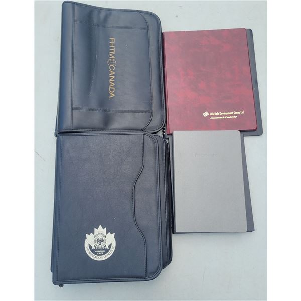 Large Lot of Police Binders, Organizers, Leather Lined Writing Books Etc