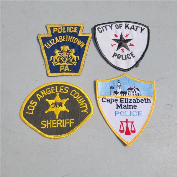 Lot of 4 United State Police Shoulder Patches