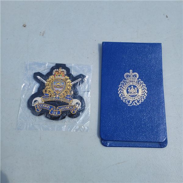 Embroidered Guard of Honour Patch + Edmonton Police Note Book Holder