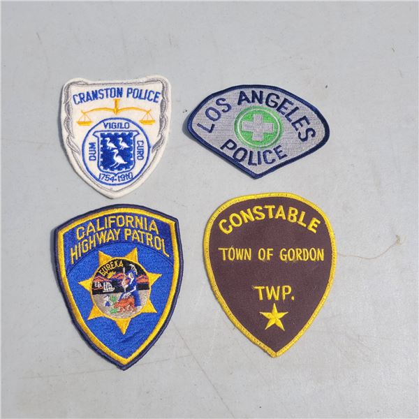 Lot of 4 United State Police Shoulder Patches