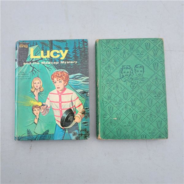 Vtg Books Lucy and The Madcap Mystery & The Bobbsey Twins In The Land of Cotton