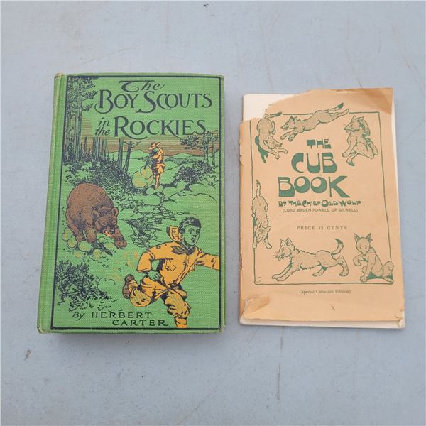 Vtg Books The Boy Scouts in the Rockies & The Cub Book