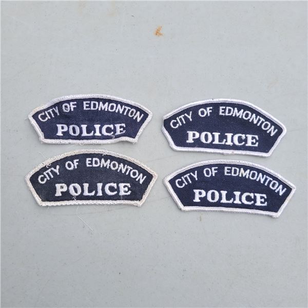 Lot of 4 Edmonton Police Shoulder Patches