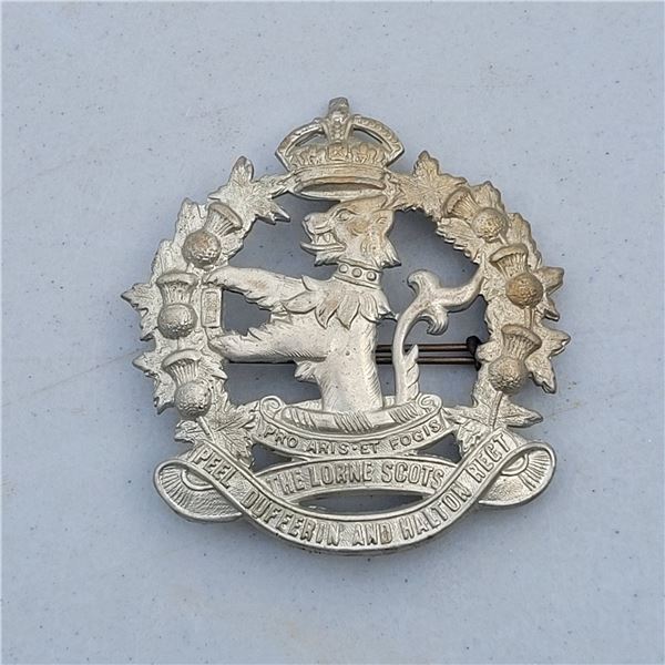 WW2 Peel, Dufferin, Halton Army Reserve Cap Badge