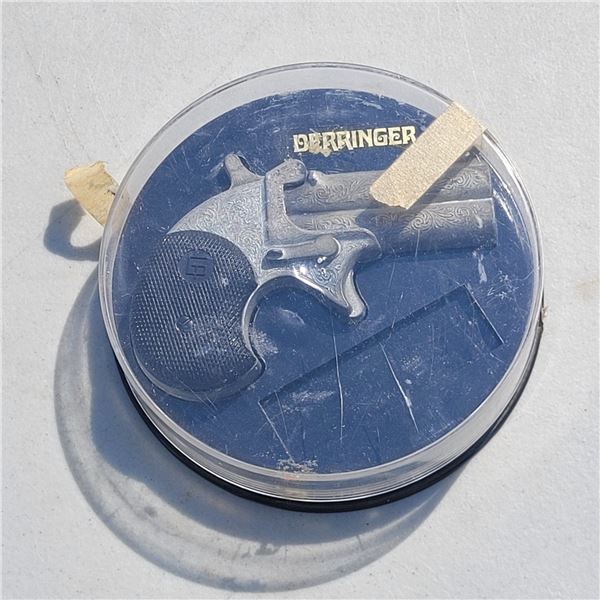 Vintage Toy Derringer Cap Gun in Original Case, Made in Italy