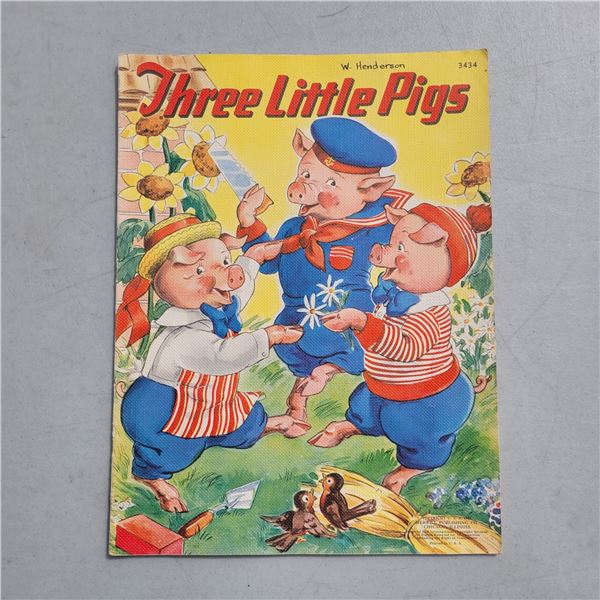 1941 Three Little Pigs Story Book