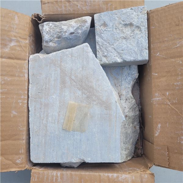 Box of Raw Rough Soapstone for Carving