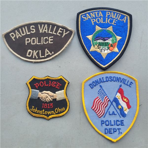 Lot of 4 United State Police Shoulder Patches