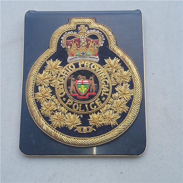 Embroidered Ontario Provincial Police OPP Patch Notebook Holder