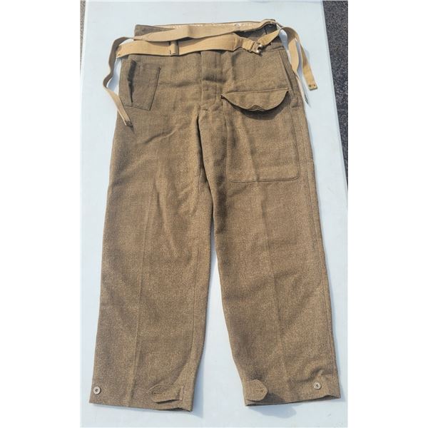 WW2 Soldiers Wool Pants with Belt