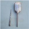 Image 1 : Birks Sterling Silver Monogram Hair Brush & Monogram Nail File