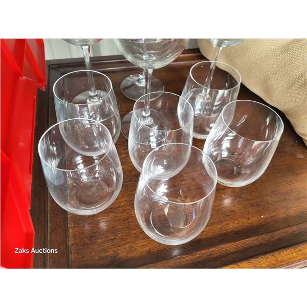 Lot of 6 Stemless Reidel Wine Glasses - No Issues or problems