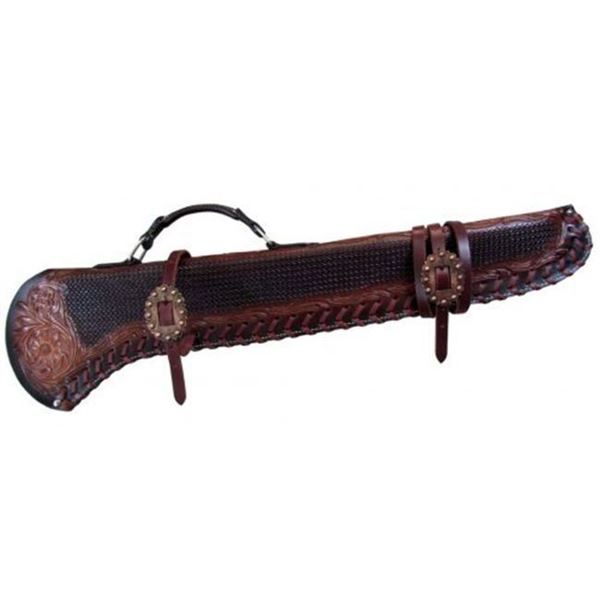 Showman 34" Basketweave Tooled Gun Scabbard