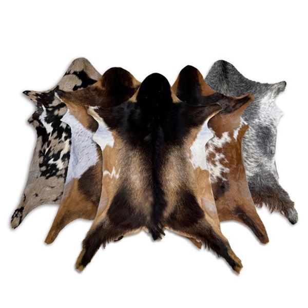 Brazilian Hair on Goatskin Rug