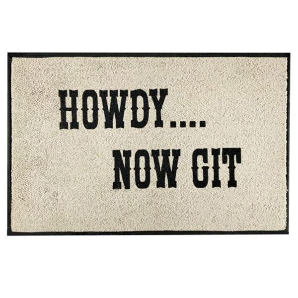 "Howdy... Now Git" Floor Mat