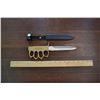 Image 1 : 12" 1918 WWI TRENCH BRASS FINISH KNIFE