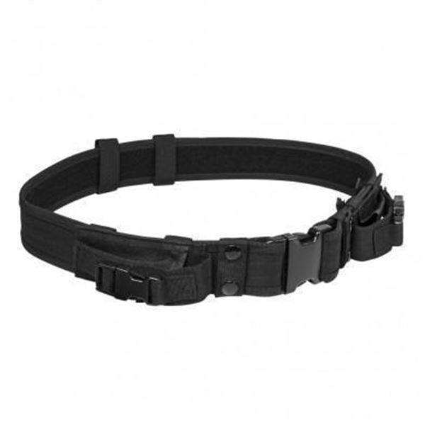 VISM Tactical Belt w/Two Pouches - Black