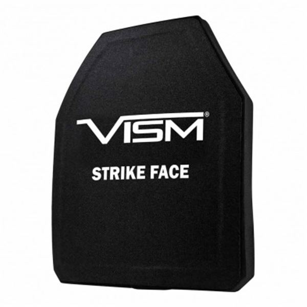 VISM LVL IV Ceramic/PE Ballistic Plate 10"X12" - Multi-Curve Shooter's Cut