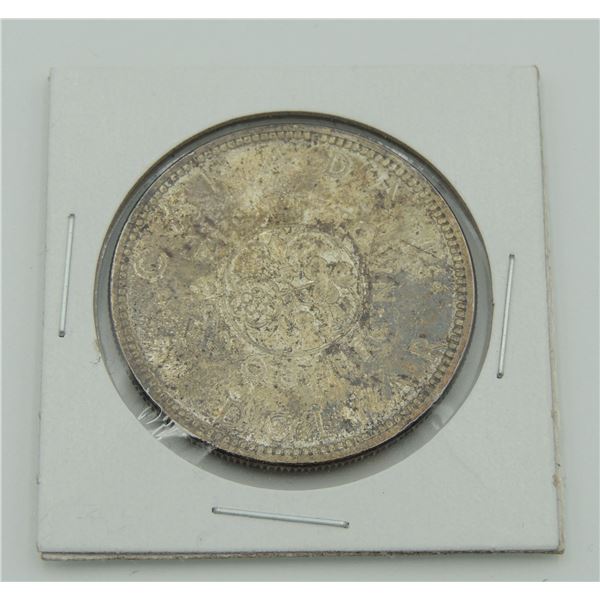 #1 1964 CANADIAN $1 DOLLAR SILVER VOYAGEUR COIN