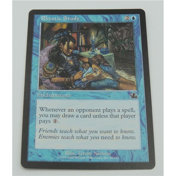 #10 MAGIC THE GATHERING RHYSTIC STUDY CARD 2000