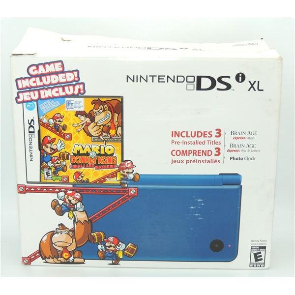 #17 NINTENDO DSI XL SYSTEM CIB + SEALED MARIO GAME