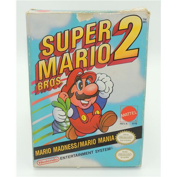 #18 NINTENDO NES GAME SUPER MARIO BROS 2 CIB WITH