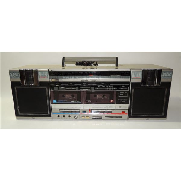 #21 1980S CLASSIC TSW-961 BOOMBOX CASSETTE WORKS!