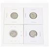 Image 2 : #38 1960 10 CENT SILVER DIMES CANADA LOT OF 4