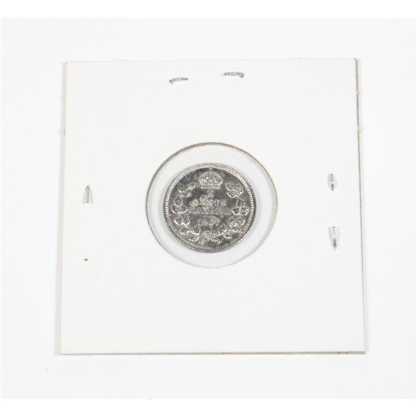#41 1907 5 CENTS CANADA SILVER COIN CANADIAN