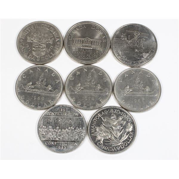 #46 CANADIAN VOYAGEUR DOLLAR LOT ASSORTED YEARS