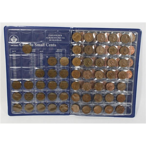 #55 COIN BINDER CANADA 79 1 CENTS 1926 TO 2012