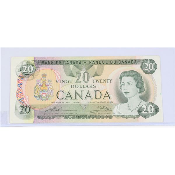 #62 1979 CANADA $20 TWENTY DOLLAR BILL NOTE PAPER