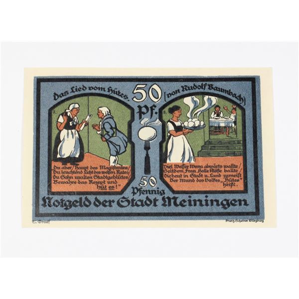 #68 JUNE 1921 50 PFENNIG GERMAN PAPER MONEY NOTE